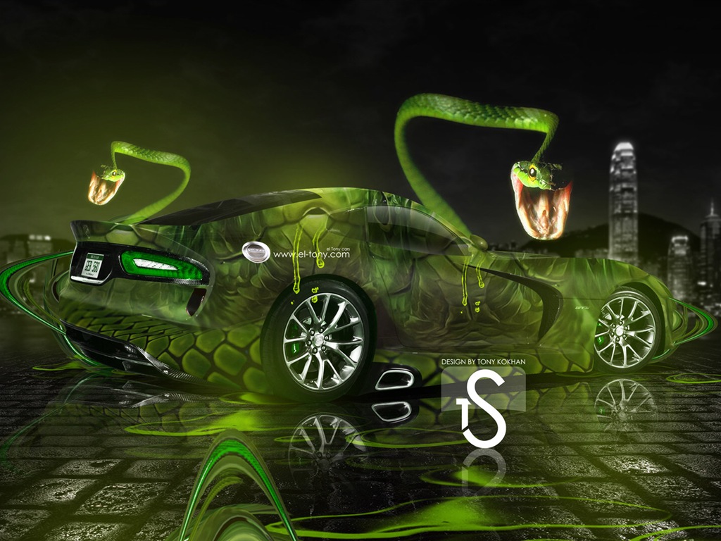 Kreativní auto snů design tapety, Animal automobilový průmysl #15 - 1024x768