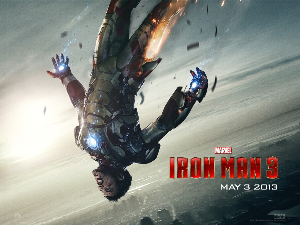 2013 Iron Man 3 nejnovější HD tapety na plochu #2 - 1024x768