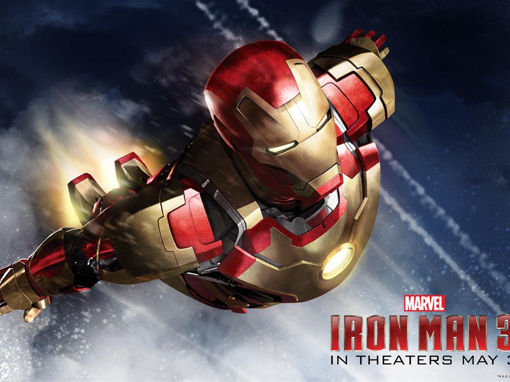 Iron Man 3 2013 鋼鐵俠3 最新高清壁紙 #5 - 1024x768