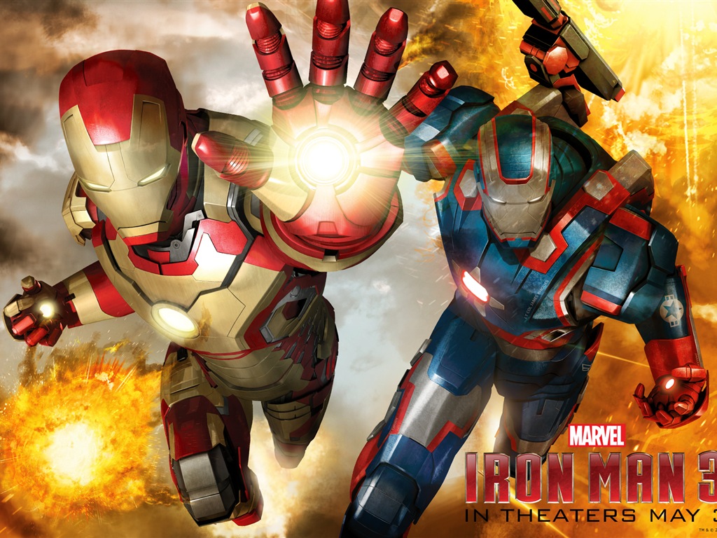 Iron Man 3 2013 鋼鐵俠3 最新高清壁紙 #6 - 1024x768