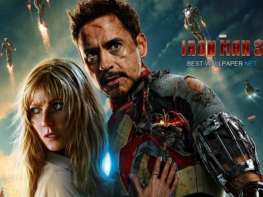 Iron Man 3 2013 鋼鐵俠3 最新高清壁紙 #13 - 1024x768