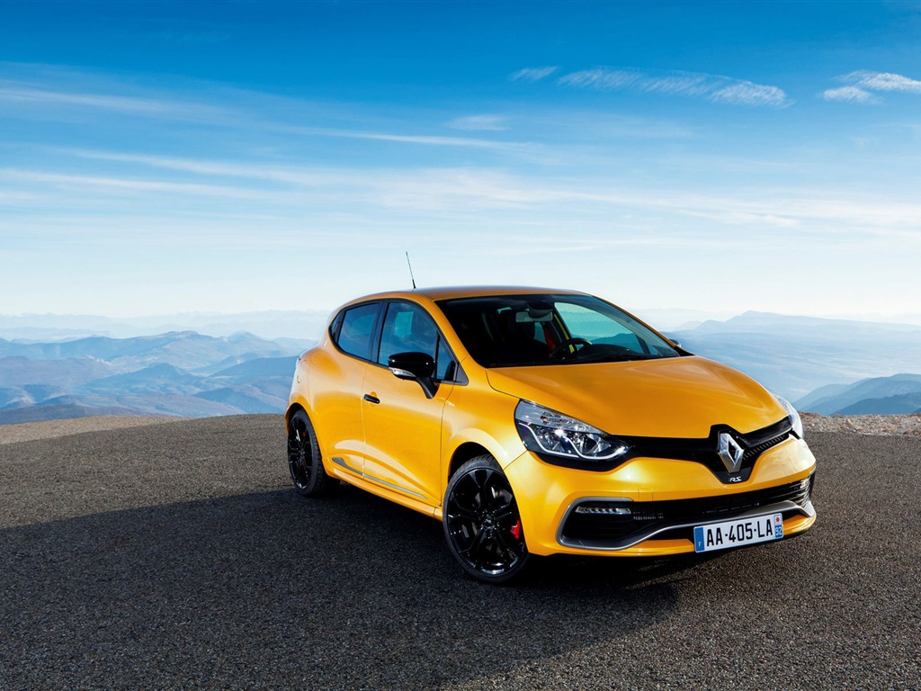 2013 雷諾CLIO RS200黃色車高清壁紙 #1 - 1024x768