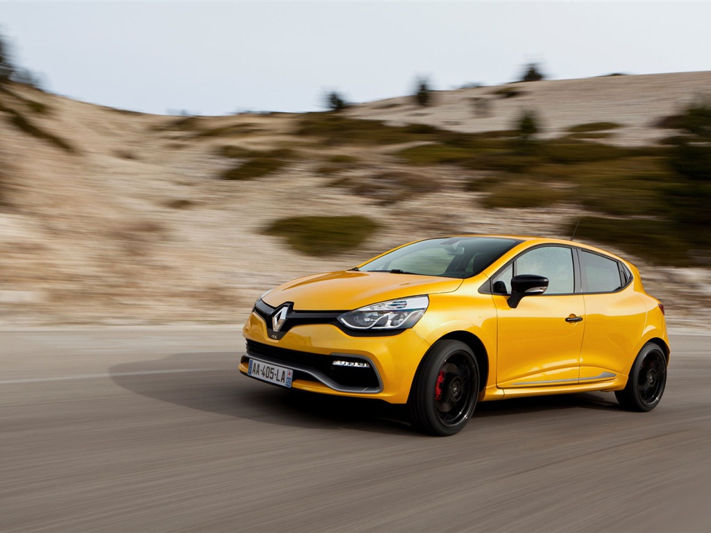 2013 雷諾CLIO RS200黃色車高清壁紙 #2 - 1024x768