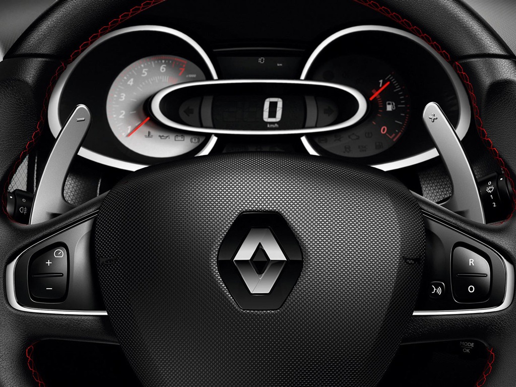 2013 雷諾CLIO RS200黃色車高清壁紙 #4 - 1024x768