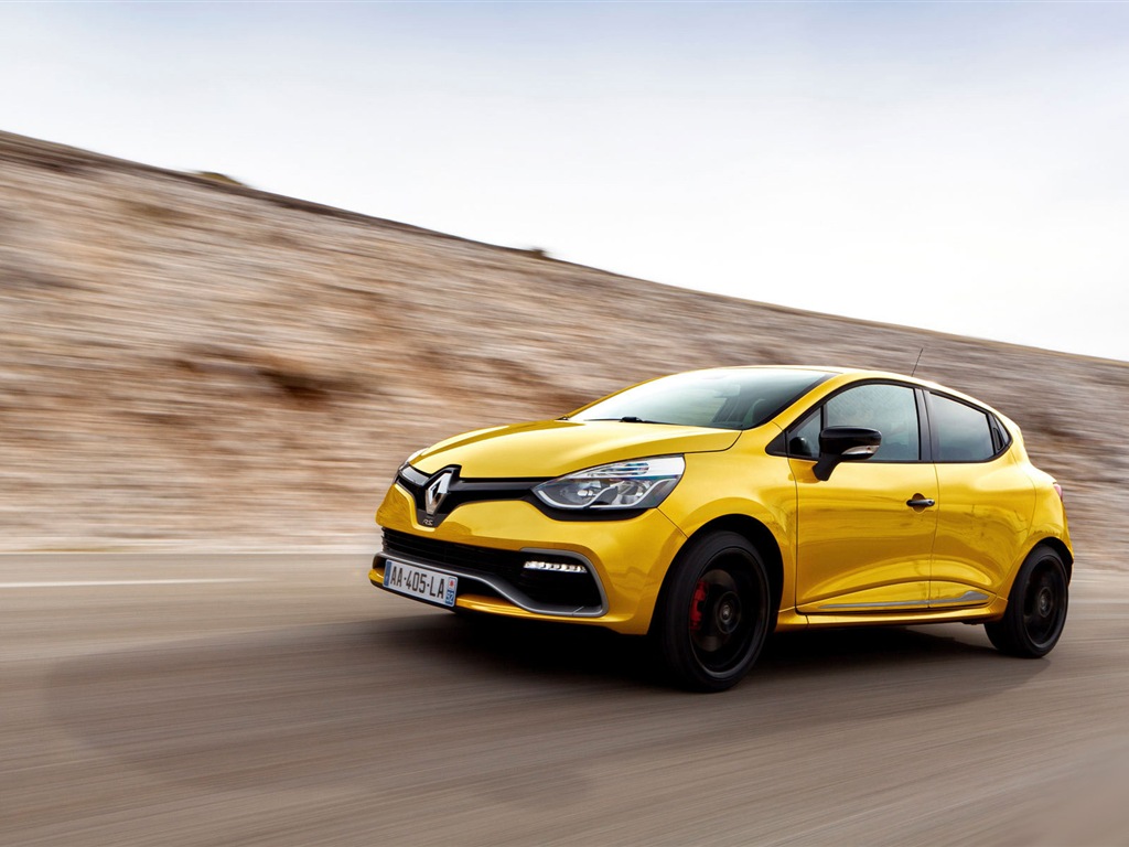 2013 雷诺Clio RS200黄色车高清壁纸10 - 1024x768