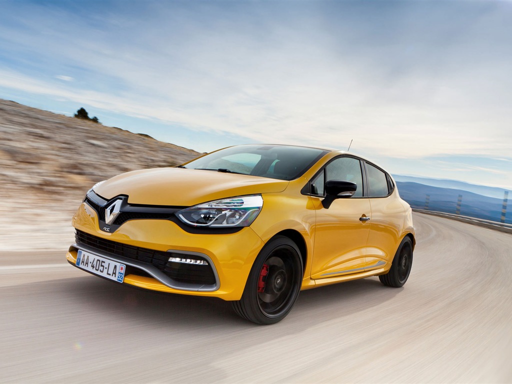 2013 雷諾CLIO RS200黃色車高清壁紙 #12 - 1024x768