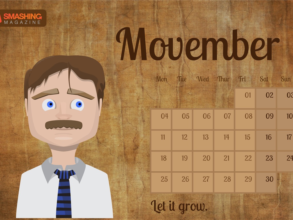 November 2013 Calendar wallpaper (2) #2 - 1024x768