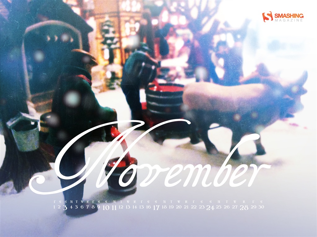 November 2013 Calendar wallpaper (2) #11 - 1024x768