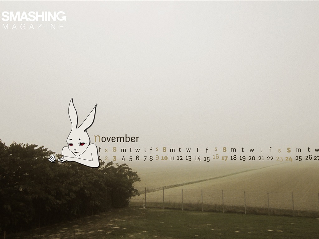 Novembre 2013 Calendar Wallpaper (2) #19 - 1024x768