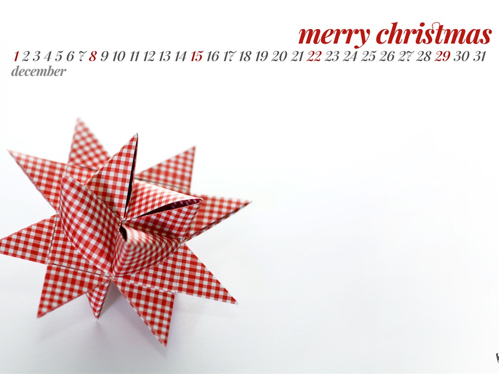 2013年12月 月曆壁紙(一) #6 - 1024x768