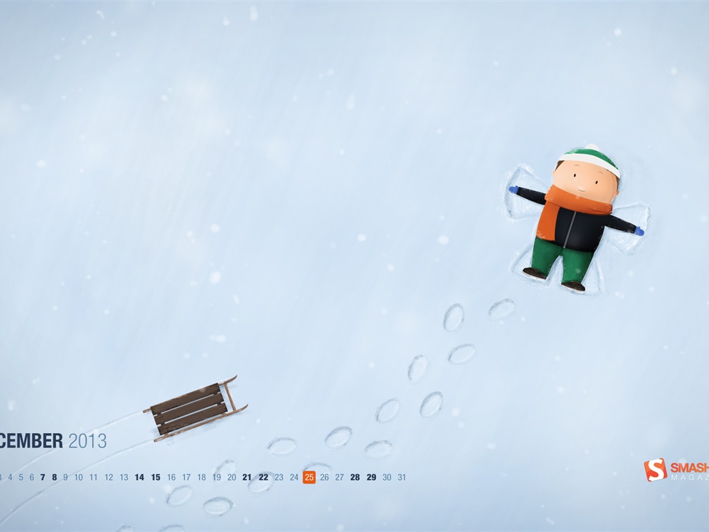 December 2013 Calendar wallpaper (2) #12 - 1024x768