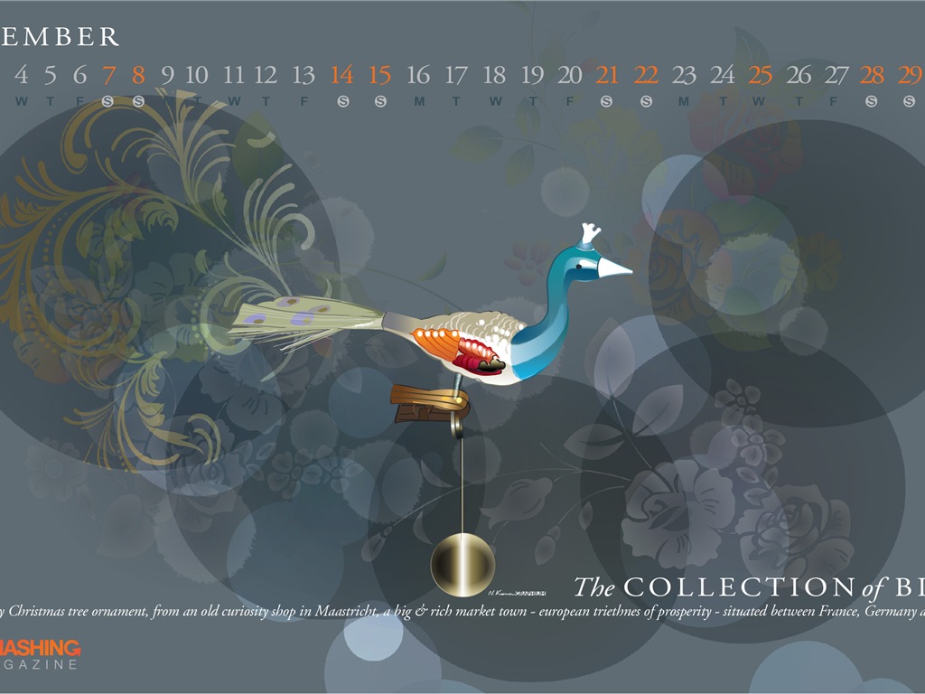 December 2013 Calendar wallpaper (2) #16 - 1024x768