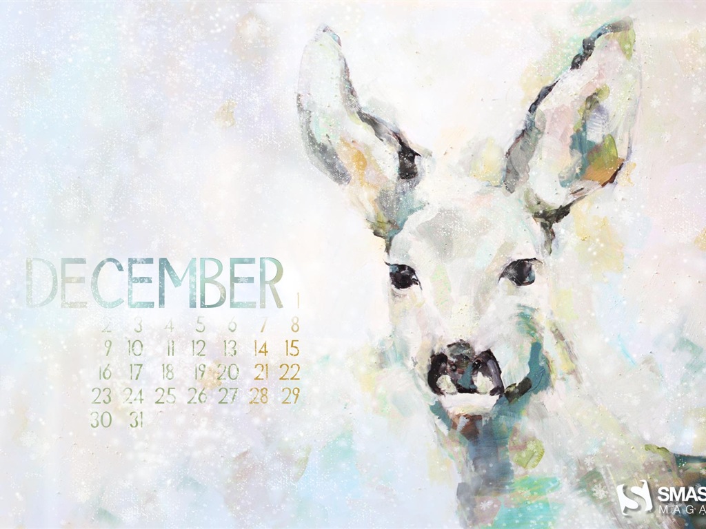 December 2013 Calendar wallpaper (2) #17 - 1024x768