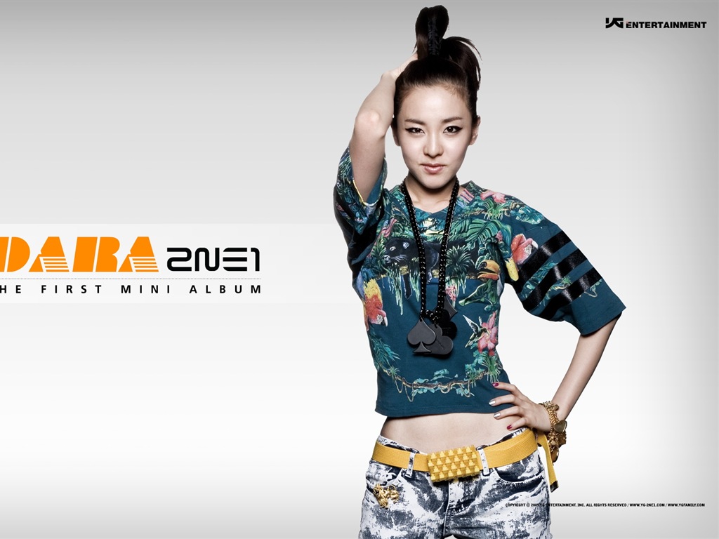 Korean music girls skupina 2NE1 HD tapety na plochu #4 - 1024x768