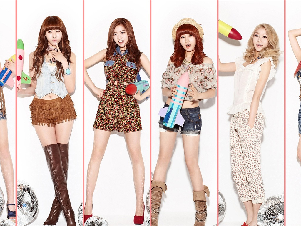 DalShabet Korean music beautiful girls HD wallpapers #5 - 1024x768