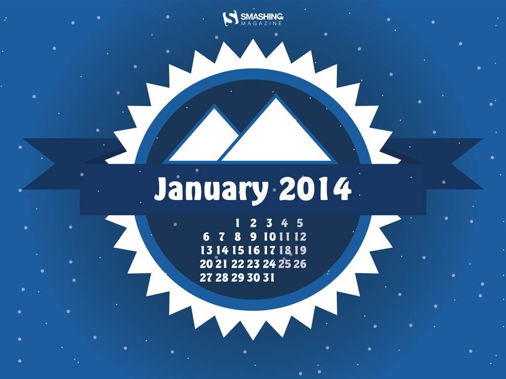 January 2014 Calendar Wallpaper (1) #12 - 1024x768
