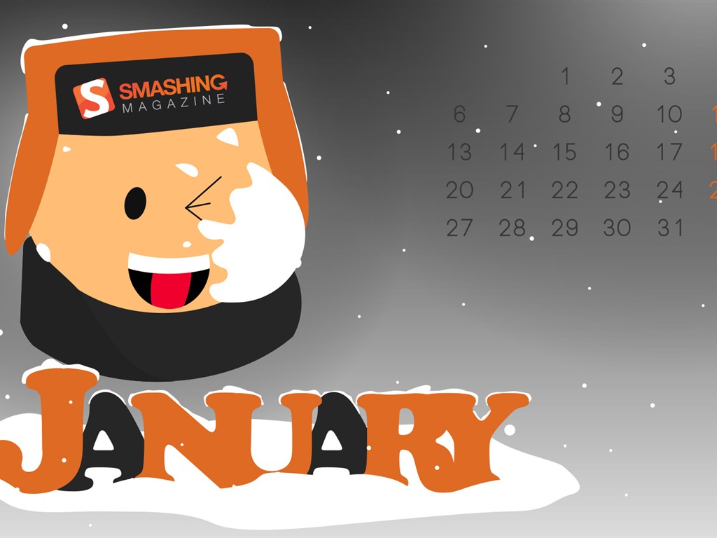 2014年1月 月曆壁紙(二) #12 - 1024x768