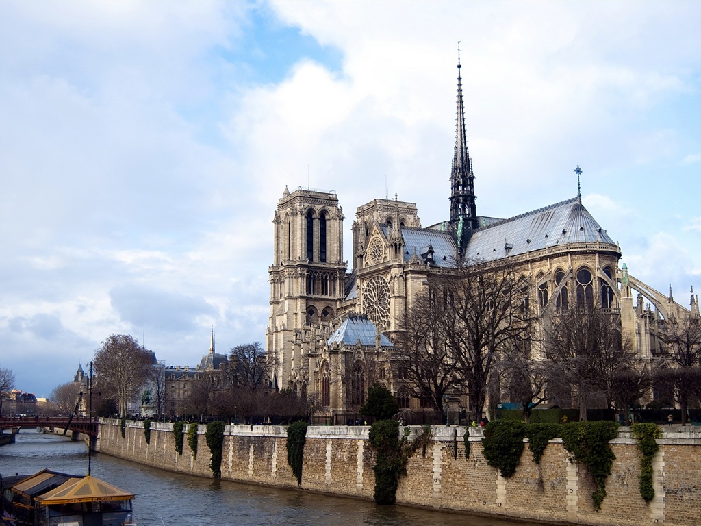 巴黎圣母院 高清風景壁紙 #9 - 1024x768