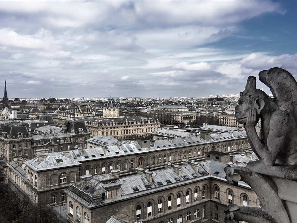 巴黎圣母院 高清风景壁纸12 - 1024x768