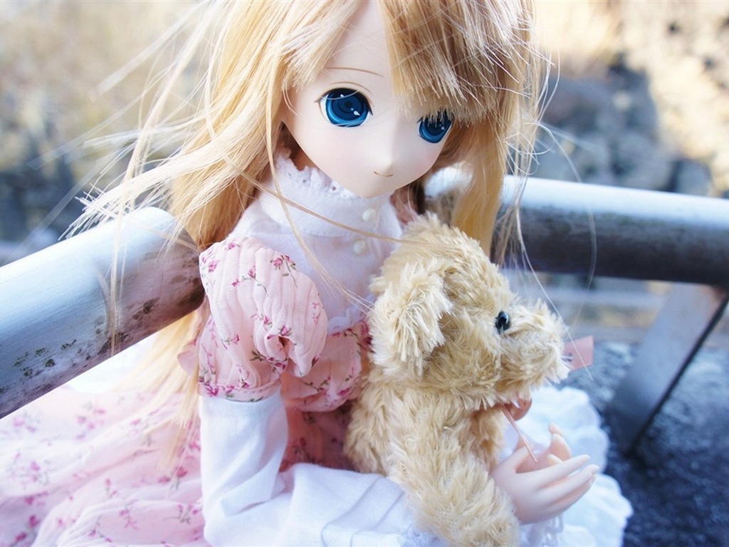 Hermosos fondos de pantalla de Super Dollfie niñas juguetes HD #18 - 1024x768