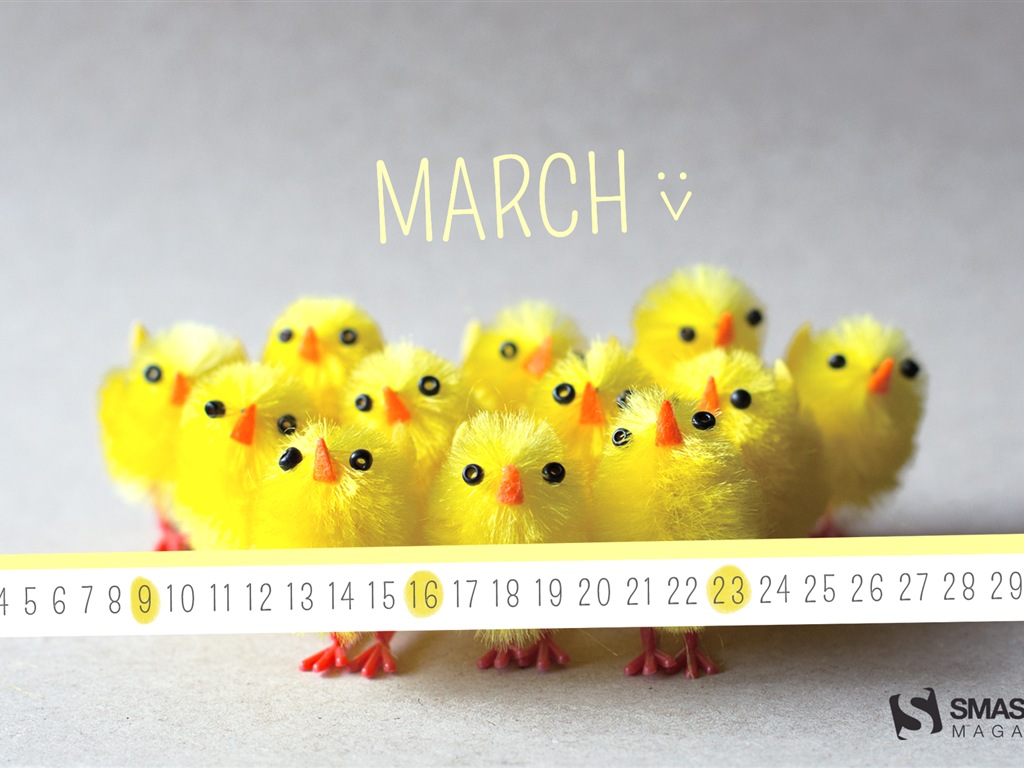 2014年3月 月曆壁紙(一) #20 - 1024x768