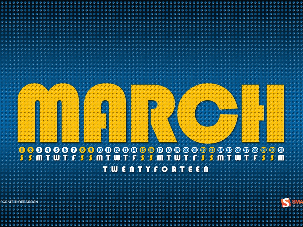 March 2014 calendar wallpaper (2) #1 - 1024x768