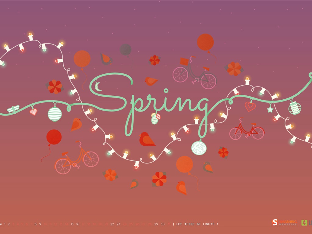 2014年3月 月曆壁紙(二) #5 - 1024x768