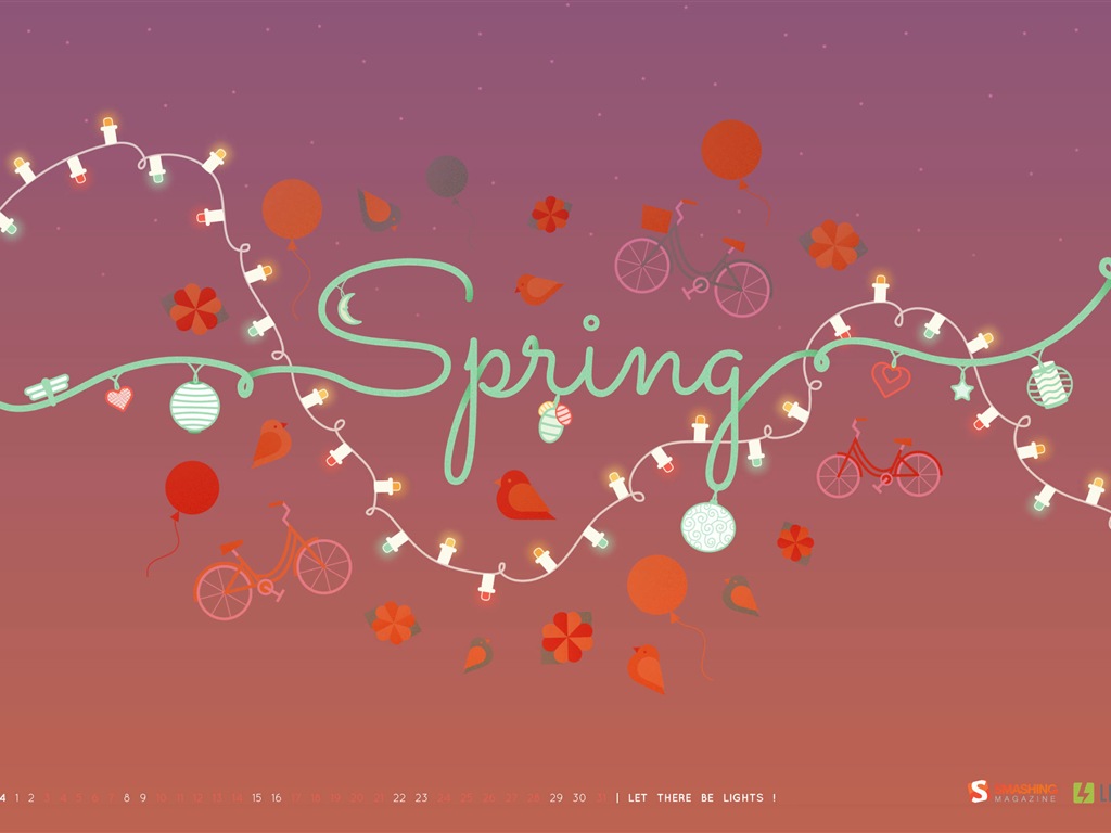 March 2014 calendar wallpaper (2) #5 - 1024x768