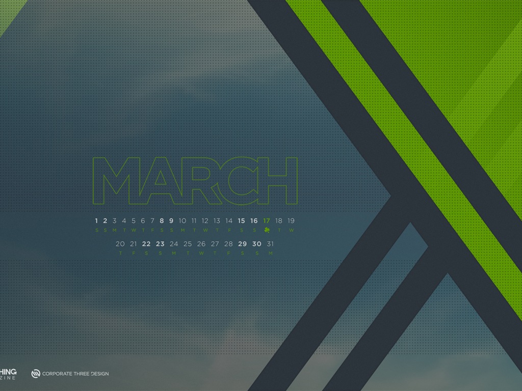 March 2014 calendar wallpaper (2) #15 - 1024x768