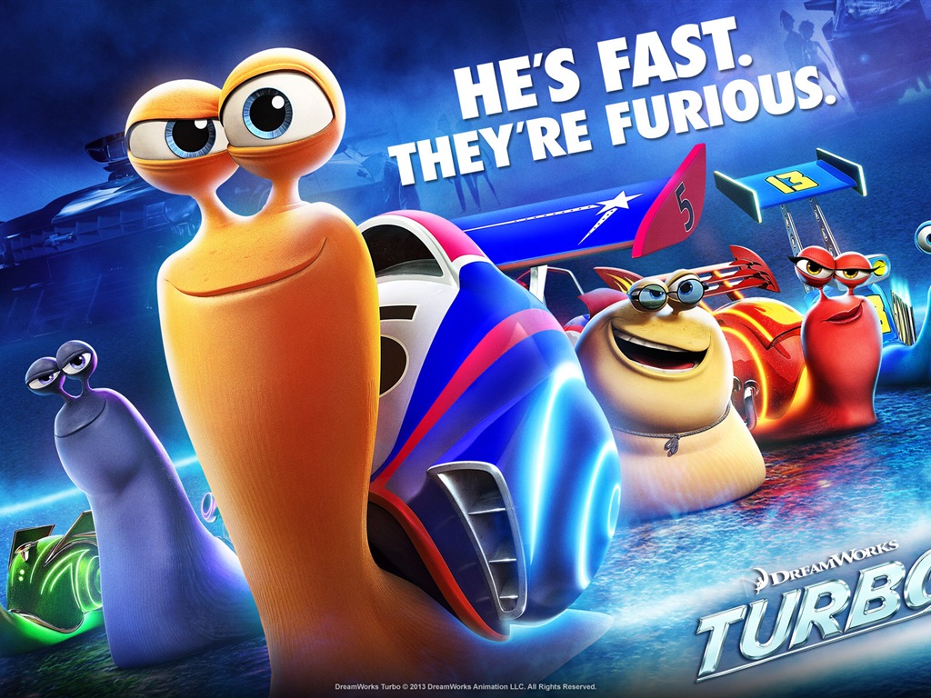 3D film Turbo HD tapety na plochu #6 - 1024x768