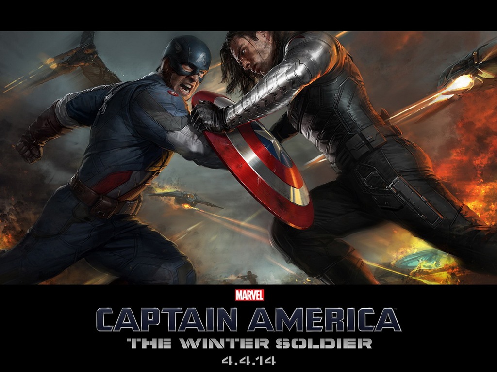 캡틴 아메리카 : 겨울 군인 HD 배경 화면 #13 - 1024x768