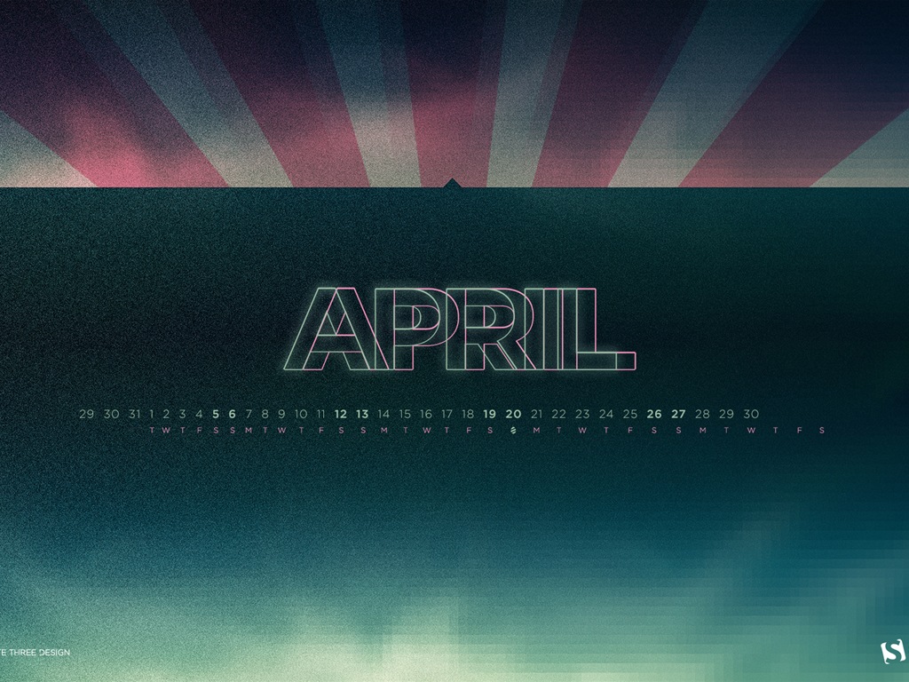 April 2014 calendar wallpaper (2) #6 - 1024x768