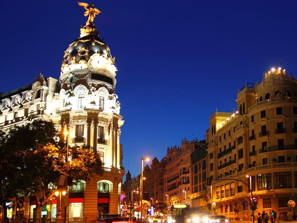 Spanischen Hauptstadt Madrid, Stadtlandschaft HD Wallpaper #16 - 1024x768