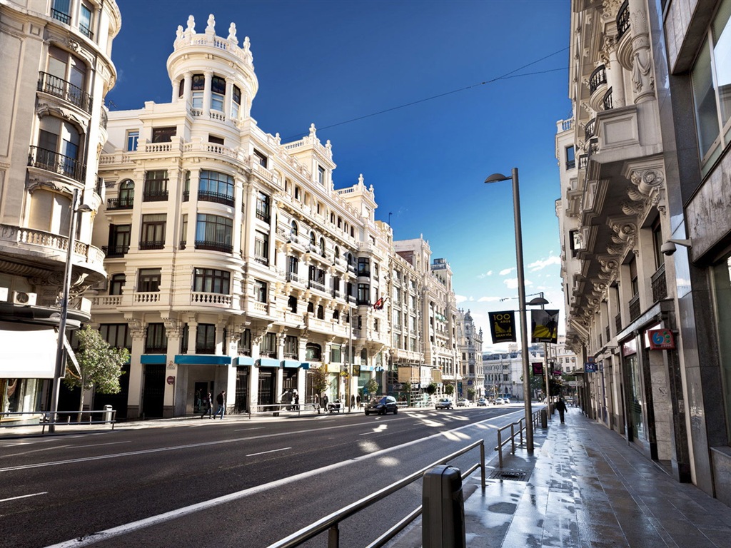 마드리드의 스페인의 수도, 도시 풍경의 HD 배경 화면 #8 - 1024x768