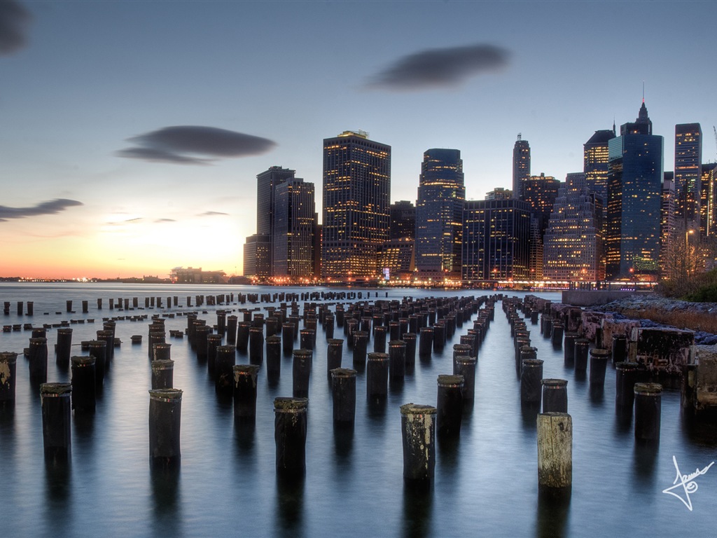 Paysages urbains de New York, Microsoft Windows 8 fonds d'écran HD #1 - 1024x768