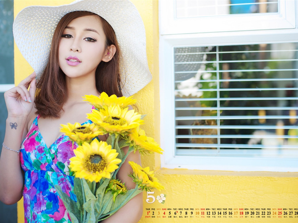 Mai 2014 Kalender Wallpaper (1) #2 - 1024x768