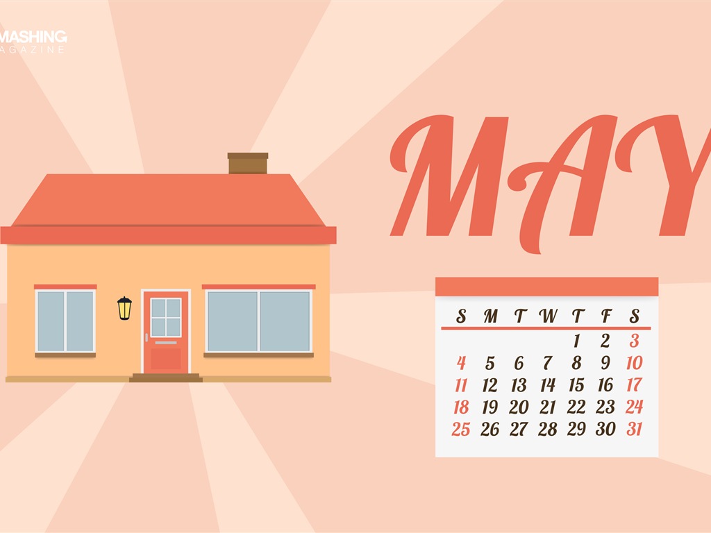 May 2014 calendar wallpaper (2) #3 - 1024x768