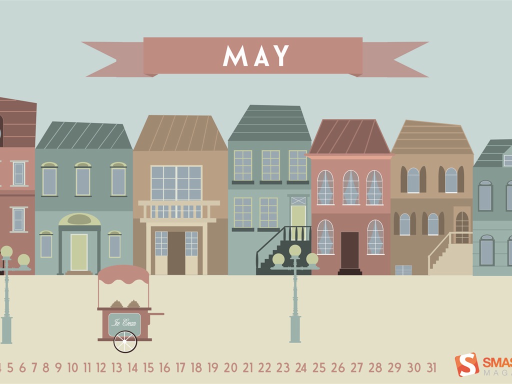 May 2014 calendar wallpaper (2) #4 - 1024x768