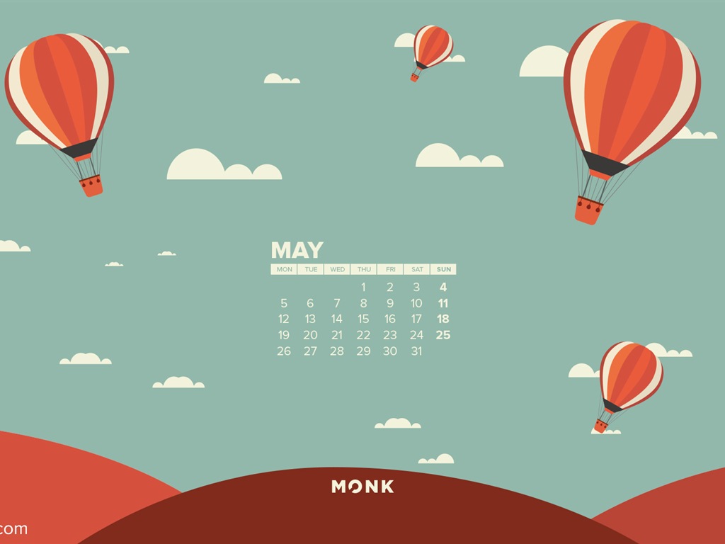 2014年5月 月曆壁紙(二) #12 - 1024x768
