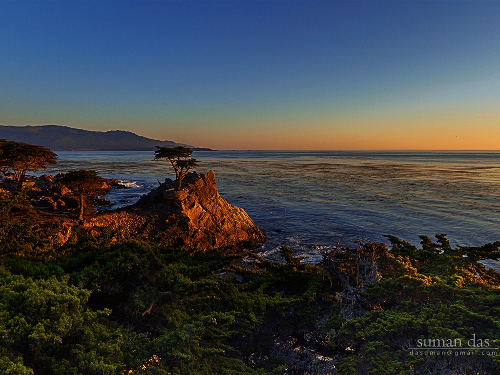 加州海岸風景，Windows 8 主題壁紙 #3 - 1024x768