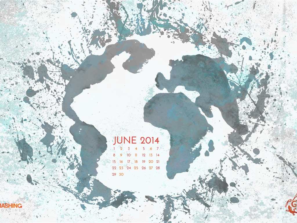 2014年6月 月历壁纸(二)4 - 1024x768
