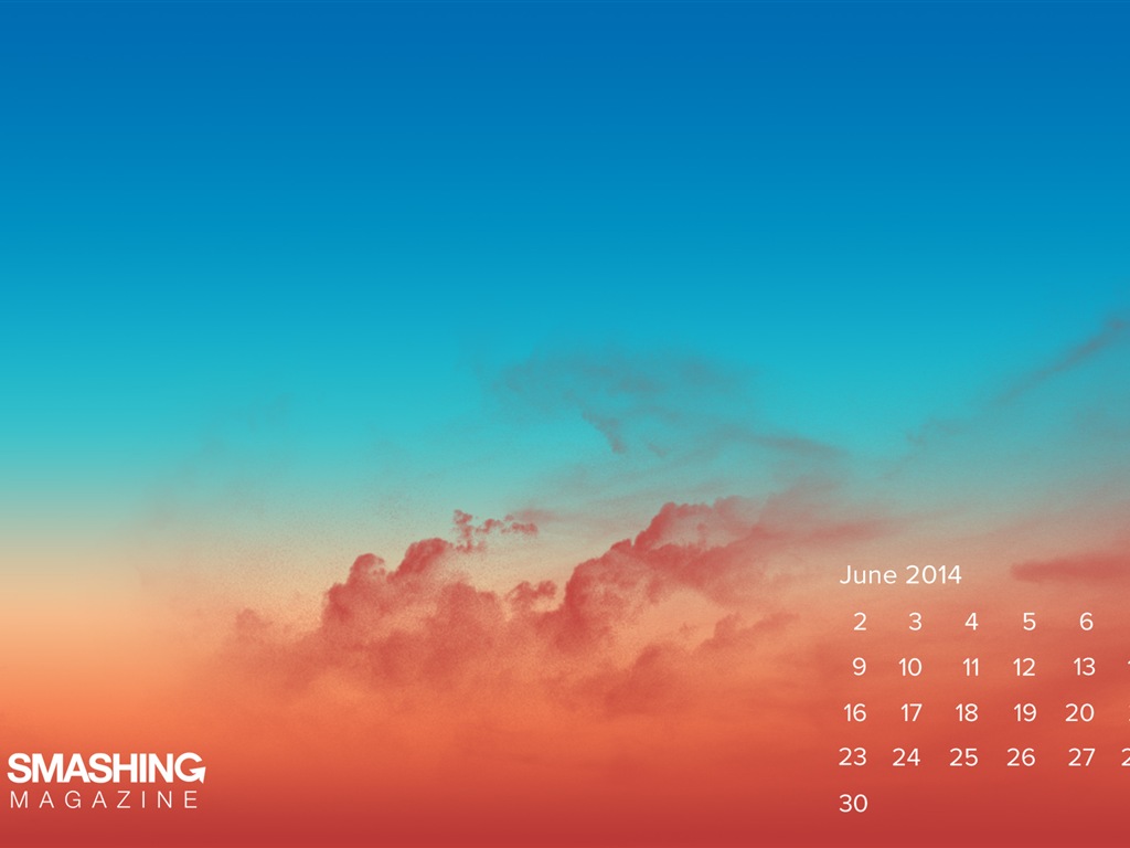 June 2014 calendar wallpaper (2) #16 - 1024x768