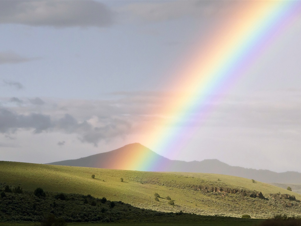 Schöner Regenbogen Landschaft HD Wallpaper #3 - 1024x768