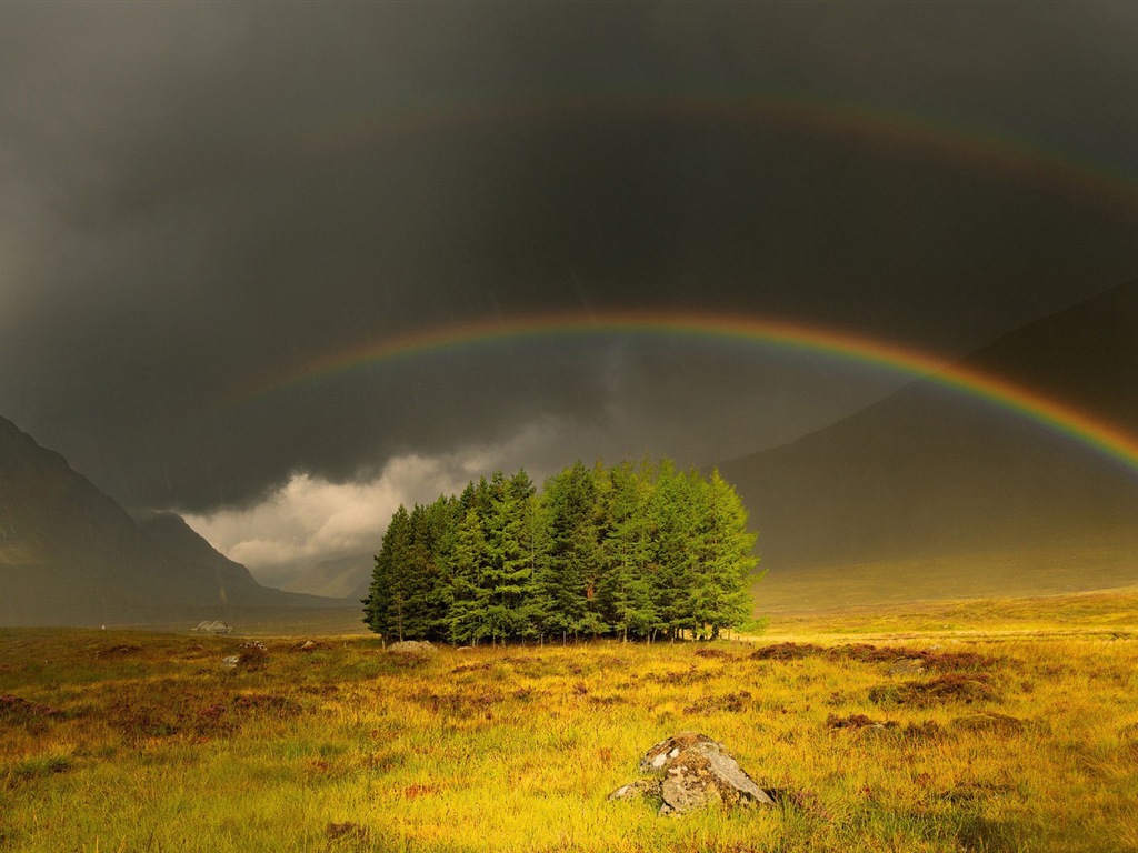 Schöner Regenbogen Landschaft HD Wallpaper #6 - 1024x768