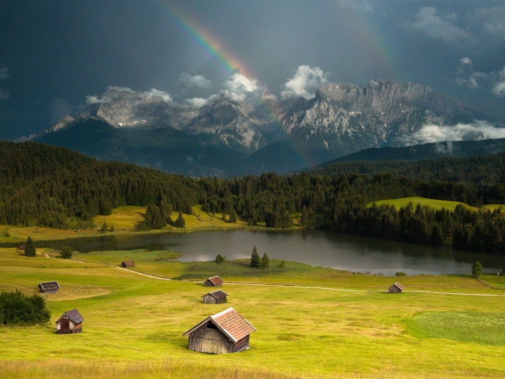 Schöner Regenbogen Landschaft HD Wallpaper #9 - 1024x768