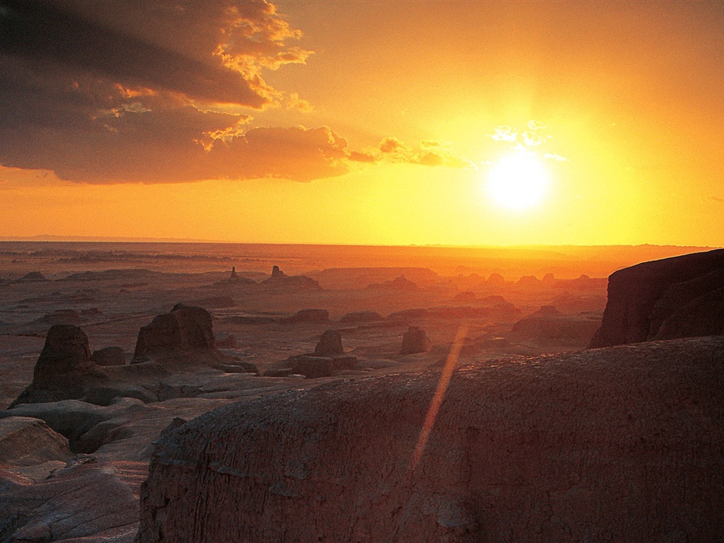 暑くて乾燥した砂漠、Windows 8のパノラマワイドスクリーンの壁紙 #12 - 1024x768