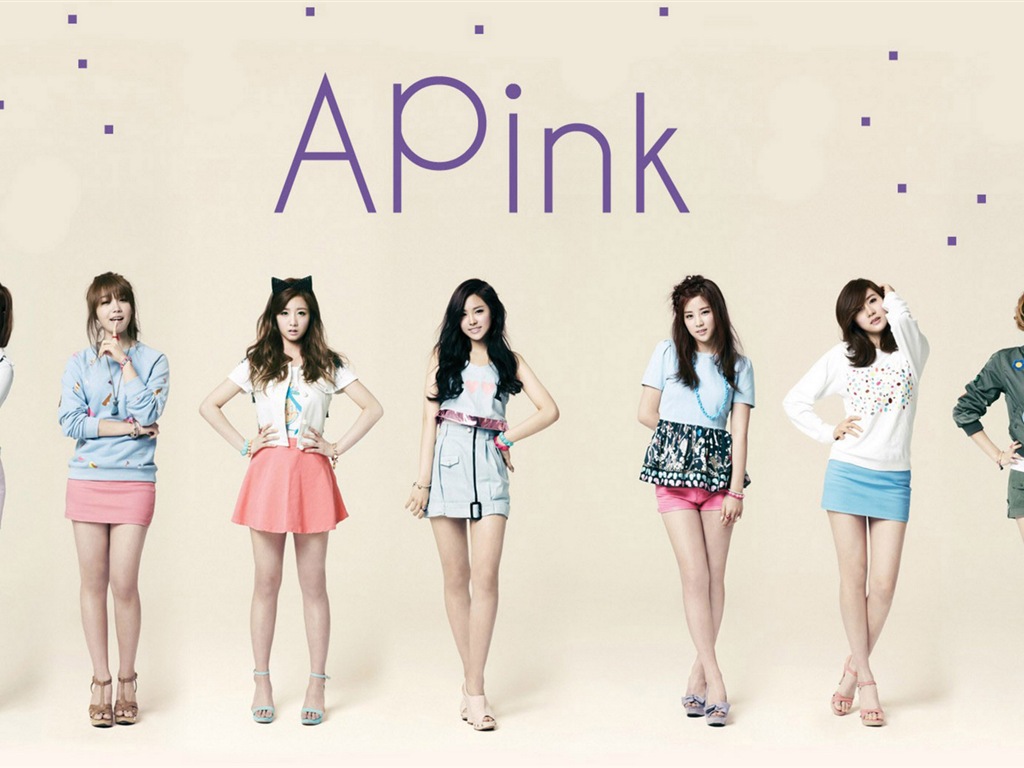 Korejský hudební dívčí skupina, růžové HD tapety na plochu #2 - 1024x768