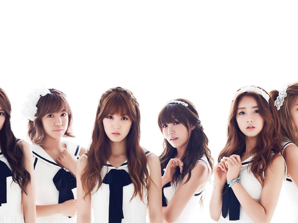 Groupe de musique de fille coréenne, A wallpapers HD rose #3 - 1024x768