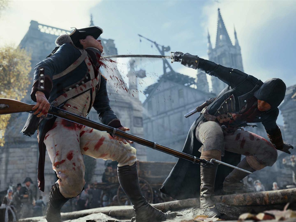 2014 Assassin's Creed: Unity 刺客信条：大革命 高清壁纸18 - 1024x768