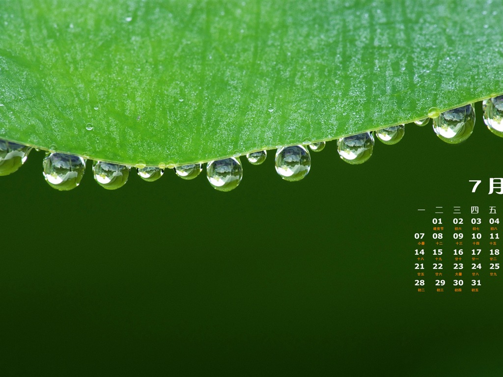 2014年7月 月曆壁紙(一) #19 - 1024x768